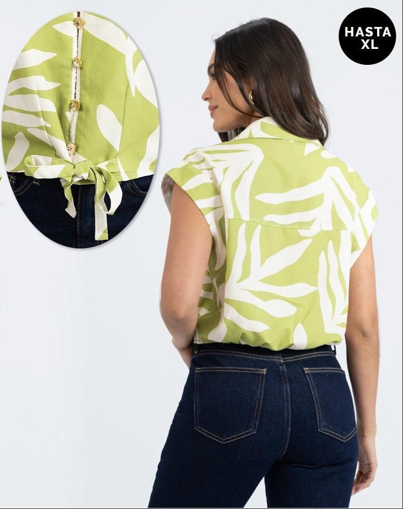 CAMISA ESTAMPADA MANGA RODADA (1196241)