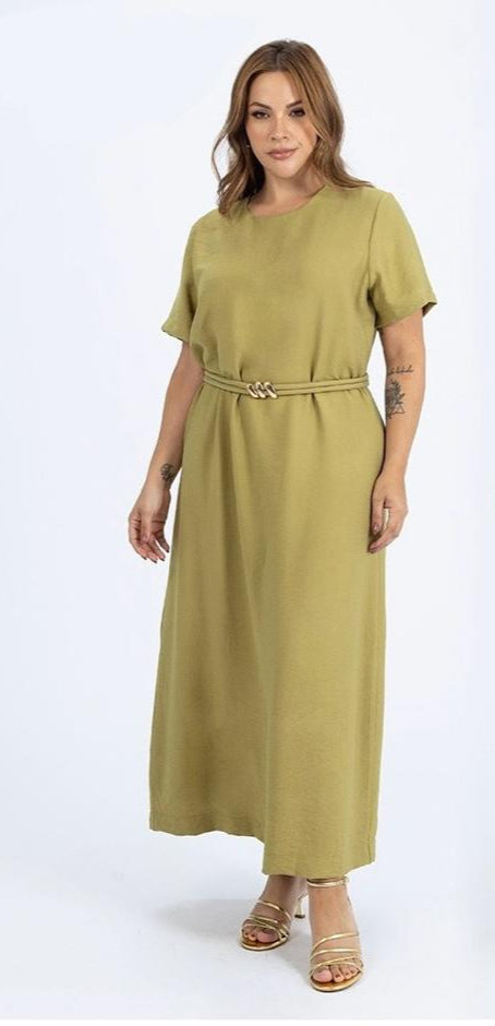 VESTIDO CON CINTURON TALLA PLUS (1142481)