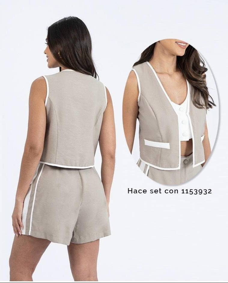 FALDA SHORT SESGO CONTRASTE (1153933)