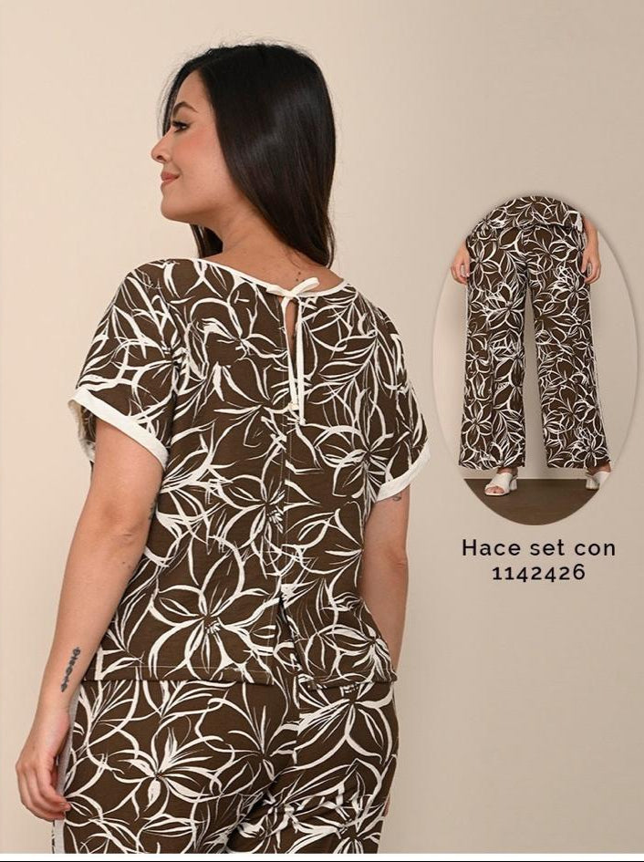 BLUSA MANGA CORTA TALLA PLUS (1142425)
