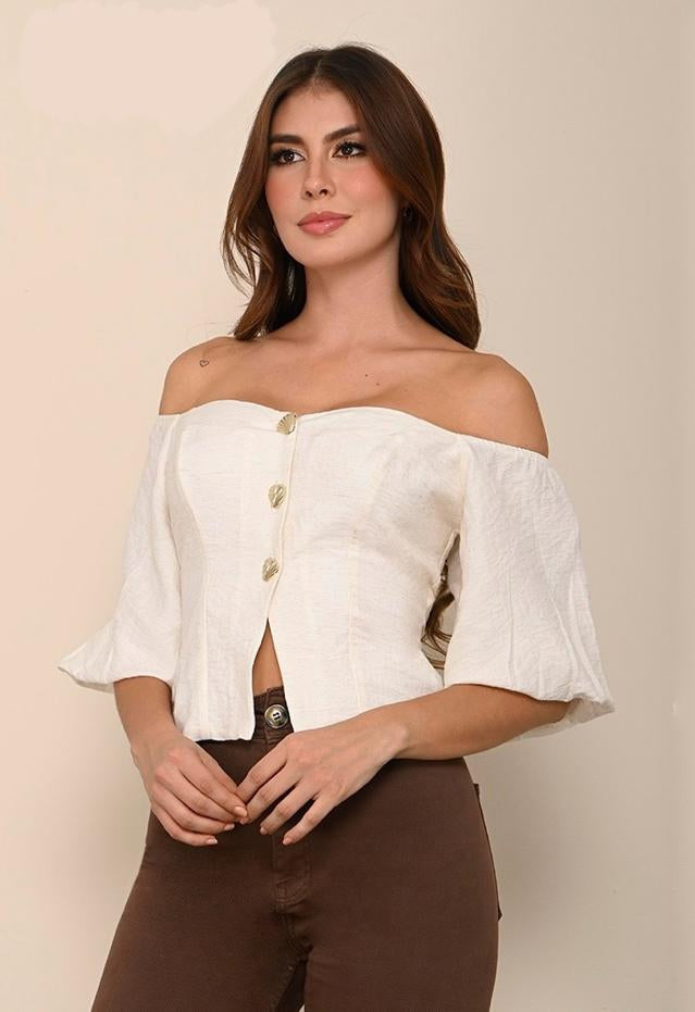 BLUSA MANGA BOMBACHA (1153874)
