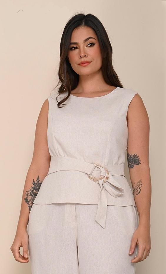 BLUSA MANGA SISA TALLA PLUS (1142407)