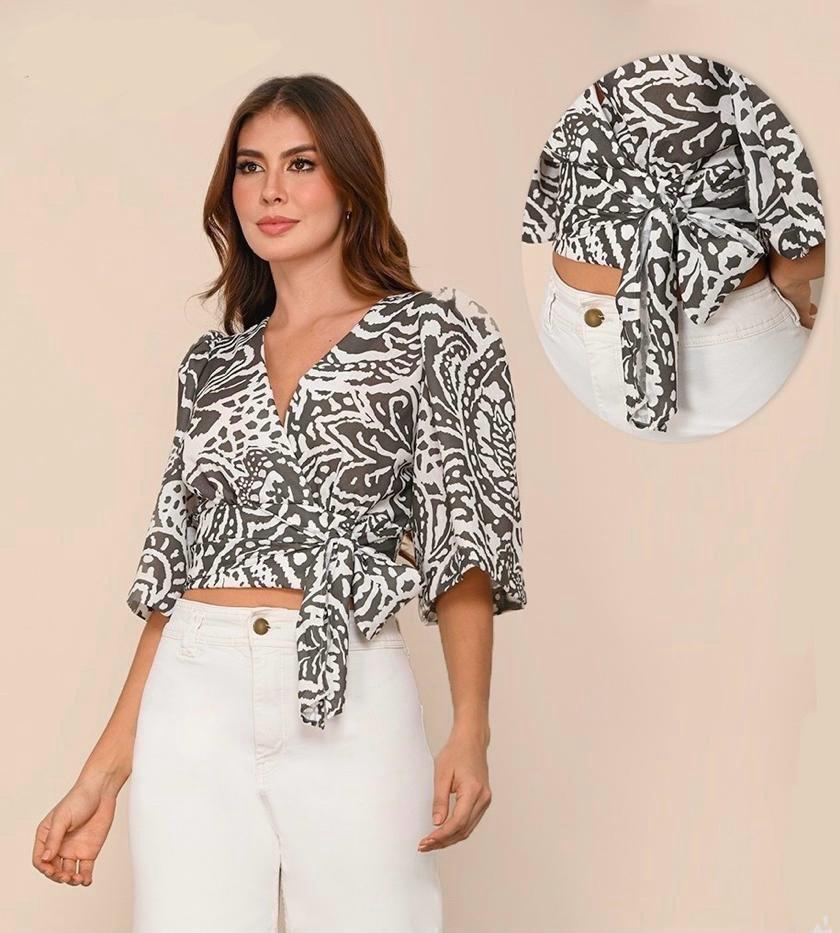 BLUSA ESCOTE CRUZADO (1153958)