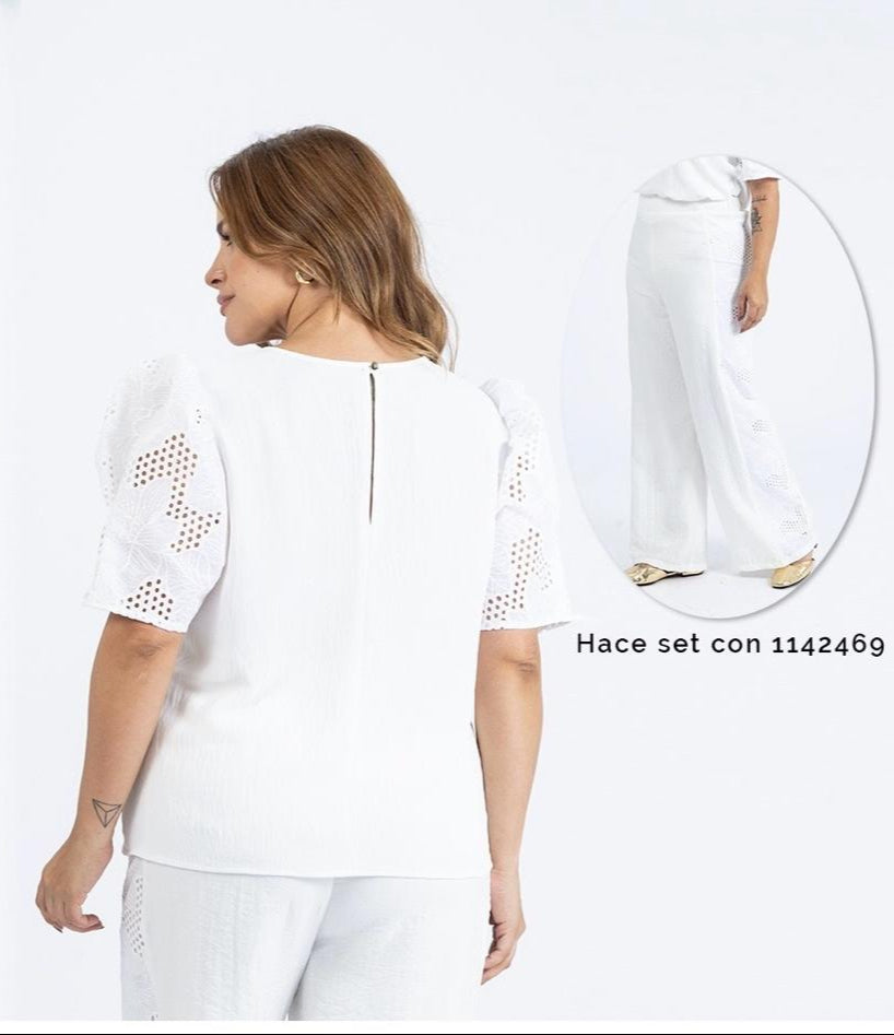 CAMISA MANGAS OJALILLO TALLA PLUS (1142474)