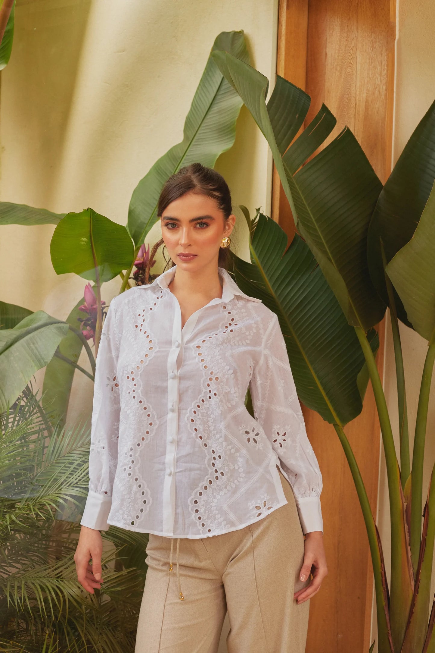 BLUSA OJALILLO MANGA 3/4