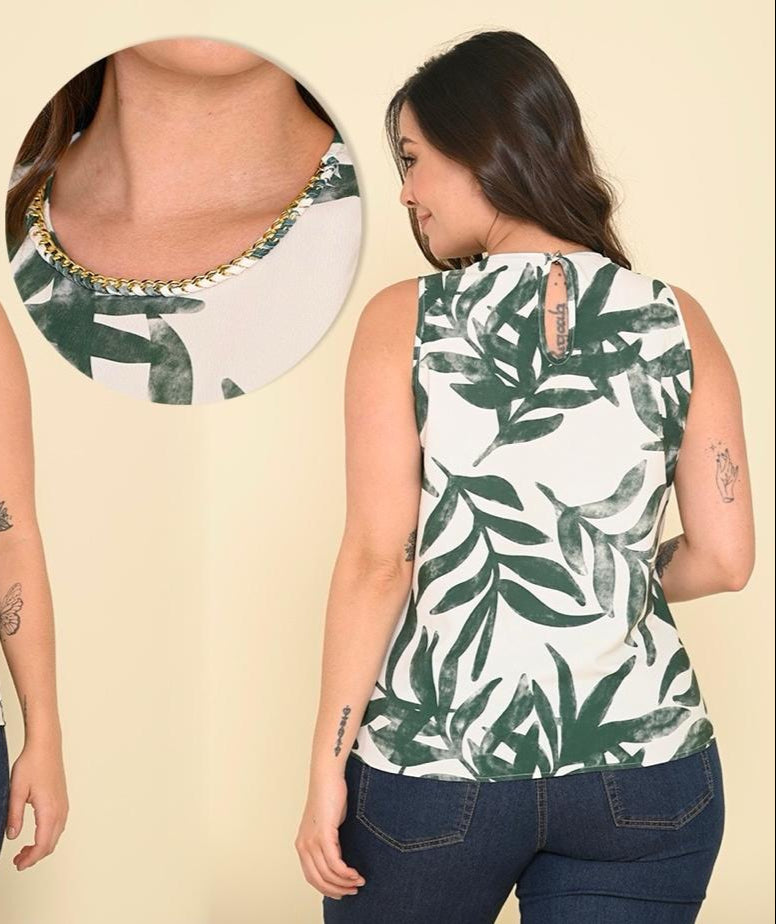 BLUSA MANGA SISA TALLA PLUS (1142376)
