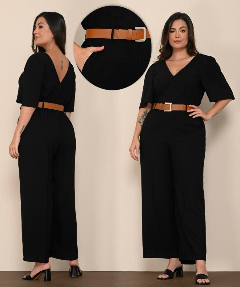 ENTERIZO CON CINTURON TALLA PLUS (1142432)