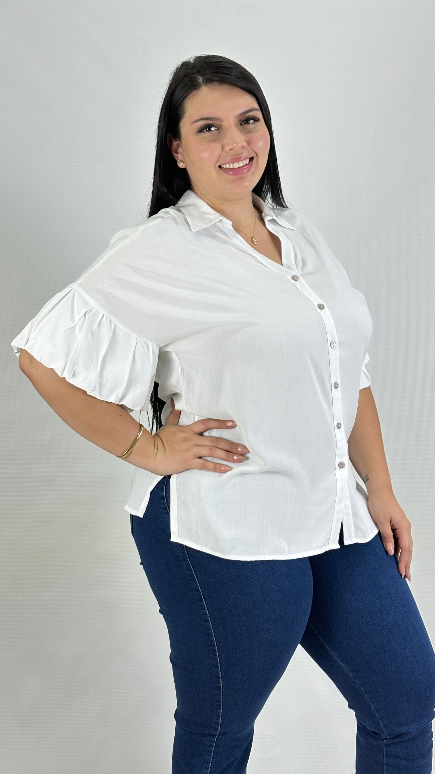BLUSA DAMA MANGA CORTA (74042)