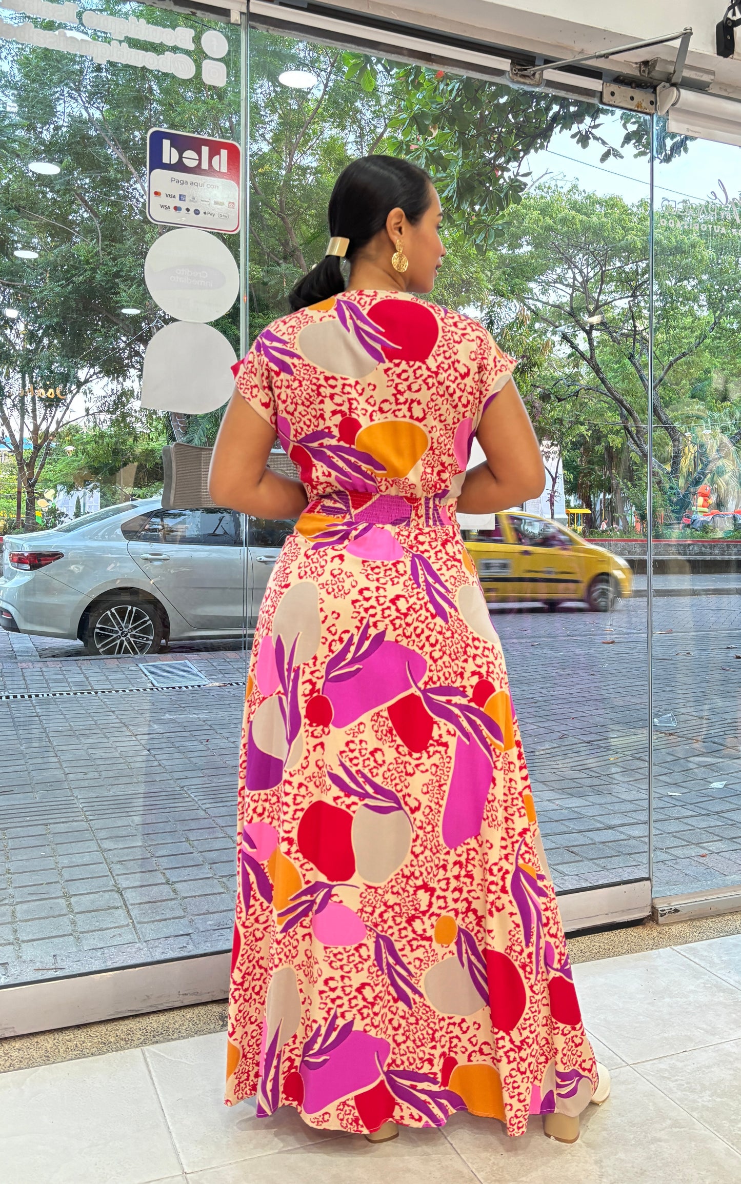 VESTIDO LARGO ESTAMPADO (PF31511417)