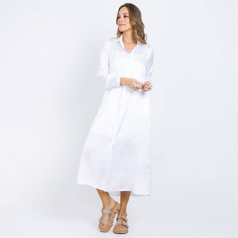 VESTIDO BLANCO CAMISERO (1121225)
