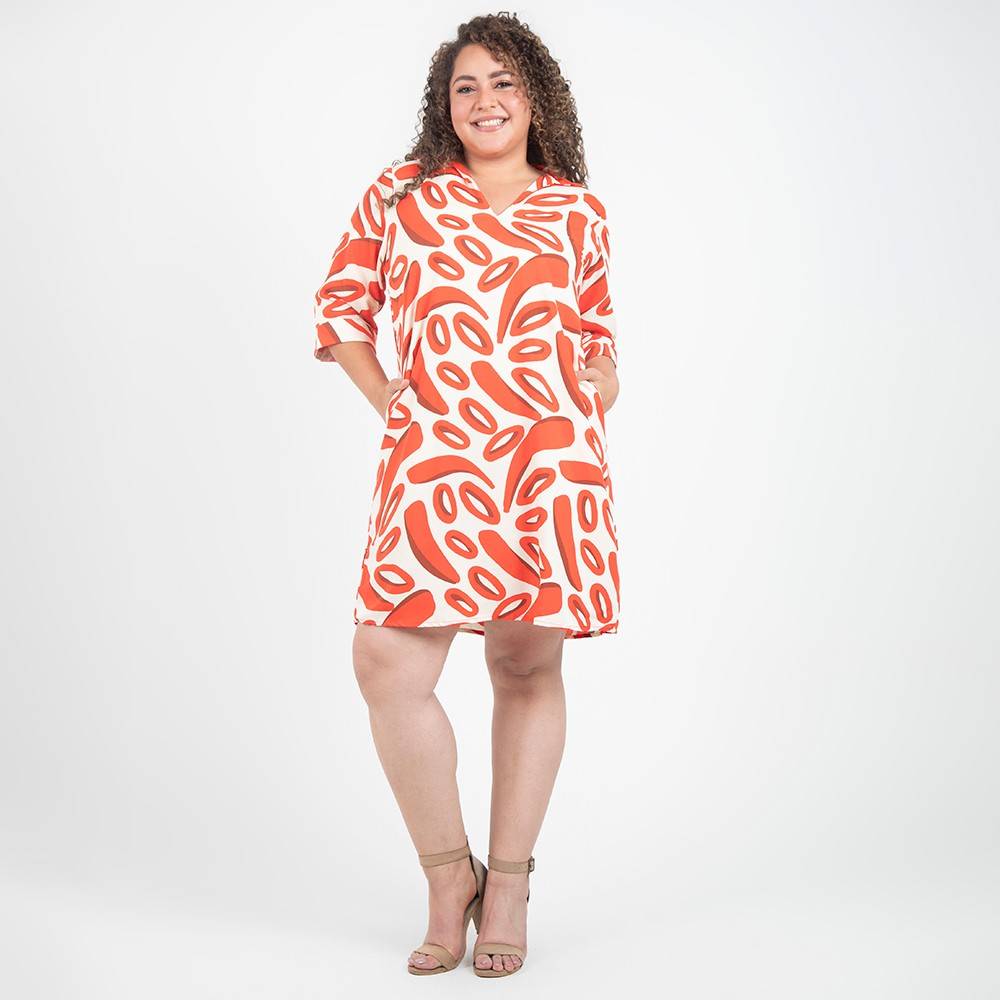 VESTIDO CORTO ESTAMPADO (7121013)