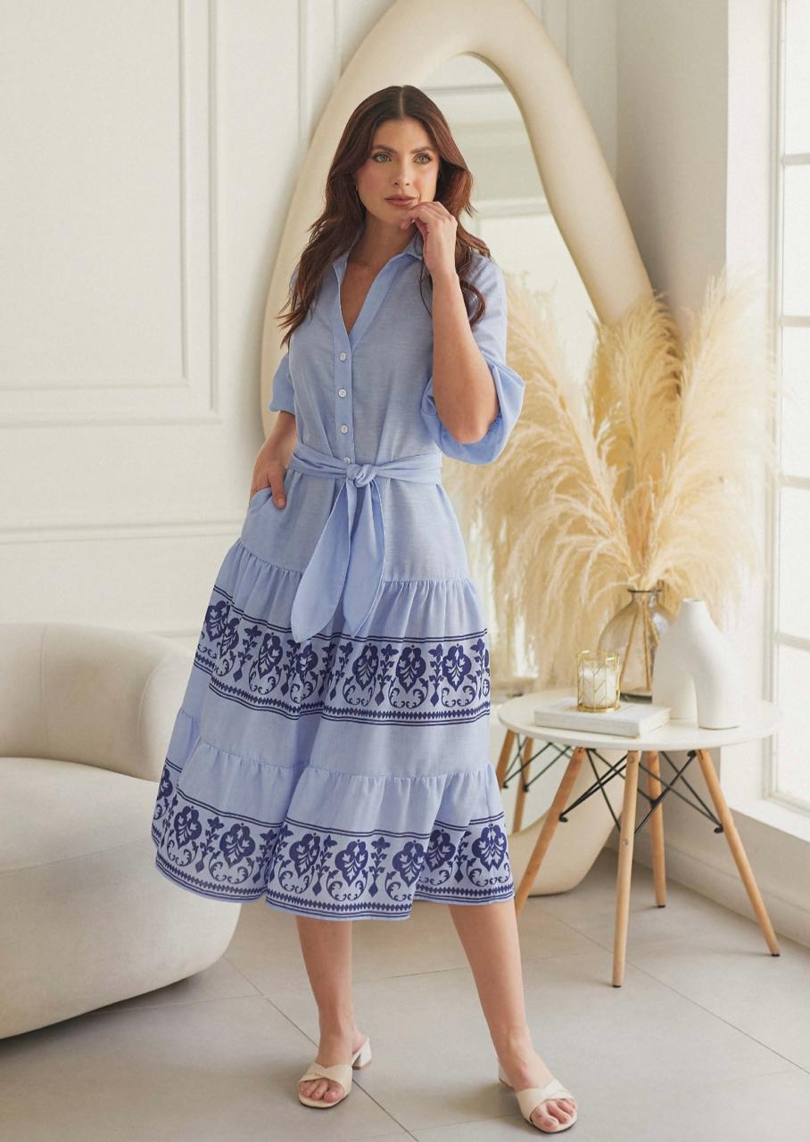 VESTIDO DOBLE ZOCALO (6672)