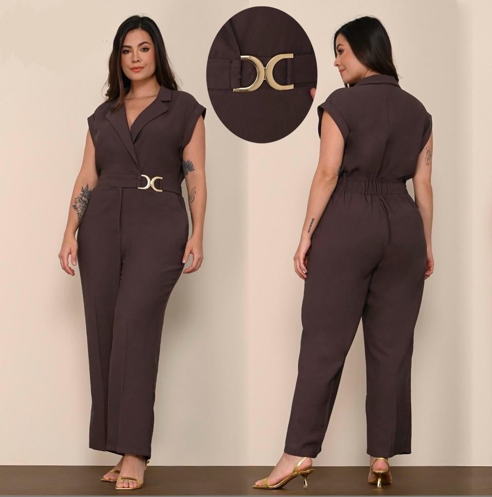 ENTERIZO CUELLO SMOKING TALLA PLUS  (1142406)