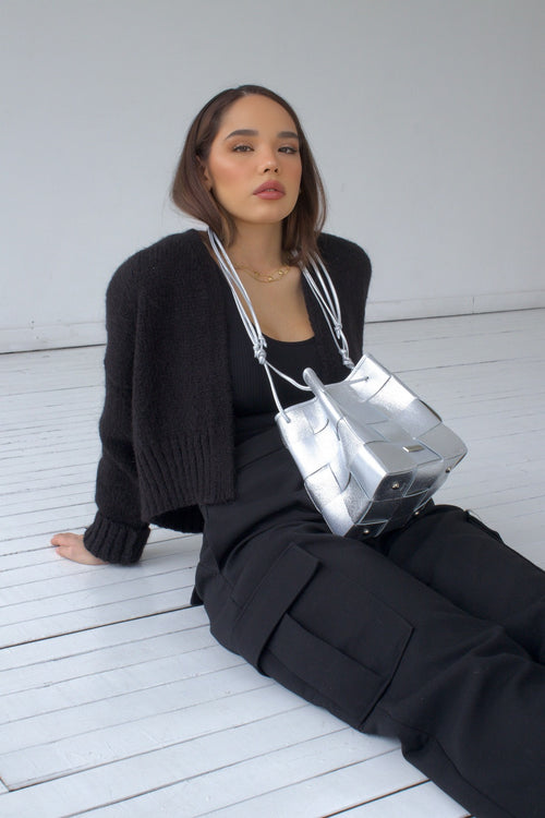 BOLSO PLATEADO MANOS LIBRES (880G)