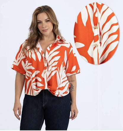 BLUSA ENTORCHADA TALLA PLUS (1142492)