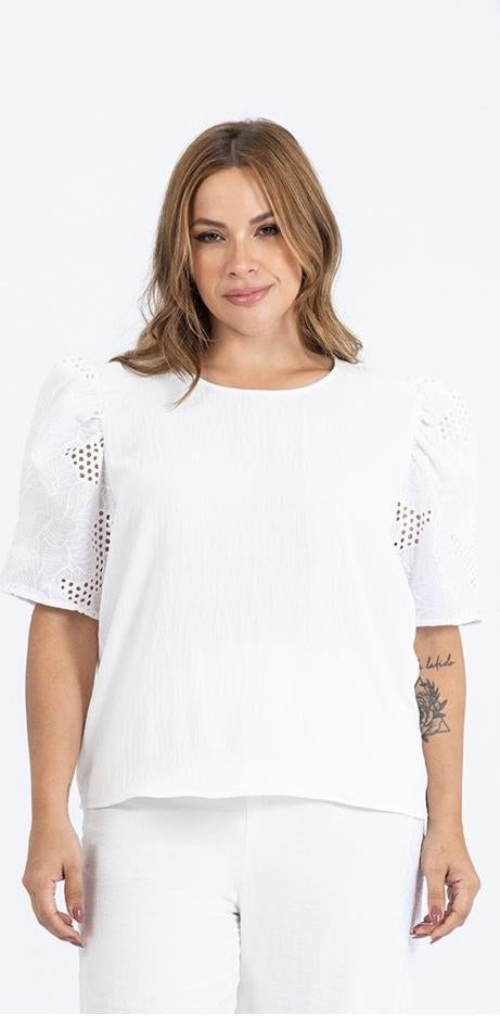 CAMISA MANGAS OJALILLO TALLA PLUS (1142474)