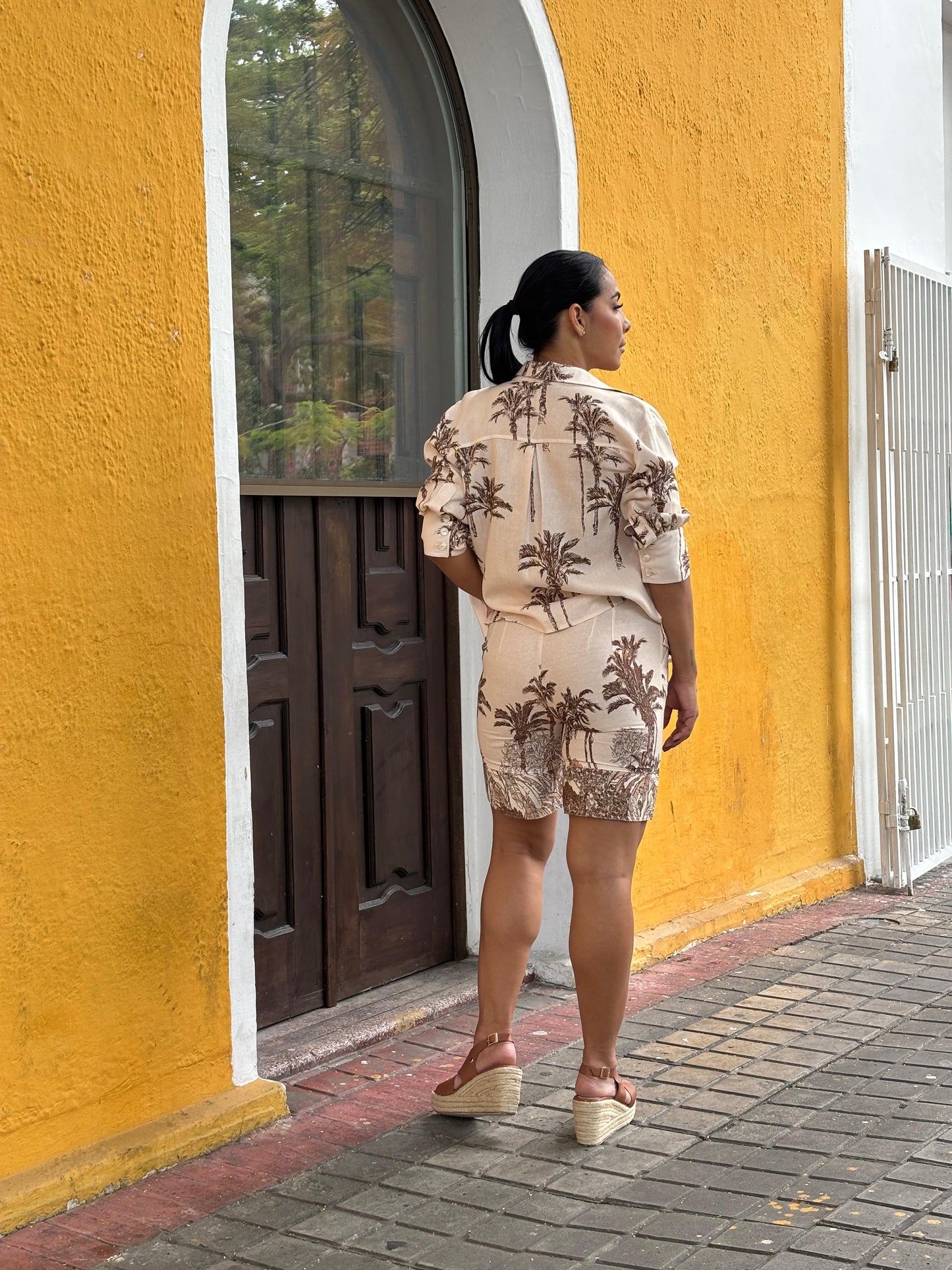SET DE CAMISA Y BERMUDA PALMAS (4997)